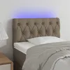 Image de vidaXL Tête de lit à LED Taupe 80x7x78/88 cm Tissu
