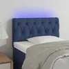 Image de vidaXL Tête de lit à LED Bleu 80x7x78/88 cm Tissu