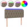 Image de vidaXL TÃªte de lit Ã  LED Taupe 100x7x78/88 cm Tissu