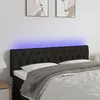 Image de vidaXL Tête de lit à LED Noir 144x7x78/88 cm Tissu3121948