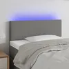 Image de vidaXL TÃªte de lit Ã  LED CrÃ¨me 160x7x78/88 cm Tissu