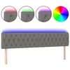 Image de vidaXL TÃªte de lit Ã  LED Gris foncÃ© 200x7x78/88 cm Tissu