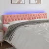 Image de vidaXL TÃªte de lit Ã  LED Rose 180x7x78/88 cm Velours