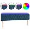 Image de vidaXL TÃªte de lit Ã  LED Bleu foncÃ© 200x7x78/88 cm Velours