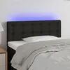 Image de vidaXL Tête de lit à LED Noir 90x5x78/88 cm Tissu3122030