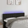 Image de vidaXL Tête de lit à LED Noir 144x5x78/88 cm Tissu