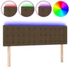 Image de vidaXL TÃªte de lit Ã  LED Marron FoncÃ© 144x5x78/88 cm Tissu