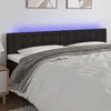 Image de vidaXL Tête de lit à LED Noir 180x5x78/88 cm Tissu3122062
