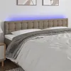 Image de vidaXL Tête de lit à LED Taupe 180x5x78/88 cm Tissu3122064