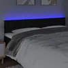 Image de vidaXL Tête de lit à LED Noir 200x5x78/88 cm Tissu3122070