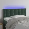 Image de vidaXL Tête de lit à LED Vert foncé 80x5x78/88 cm Velours