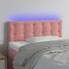 Image de vidaXL Tête de lit à LED Rose 90x5x78/88 cm Velours