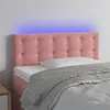 Image de vidaXL Tête de lit à LED Rose 100x5x78/88 cm Velours3122093