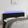 Image de vidaXL Tête de lit à LED Noir 144x5x78/88 cm Velours3122096