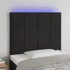 Image de vidaXL TÃªte de lit Ã  LED Noir 90x5x118/128 cm Velours