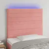 Image de vidaXL TÃªte de lit Ã  LED Rose 90x5x118/128 cm Velours