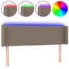 Image de vidaXL TÃªte de lit Ã  LED Taupe 147x16x78/88 cm Tissu