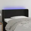 Image de vidaXL Tête de lit à LED Noir 83x16x78/88 cm Velours