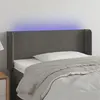 Image de vidaXL Tête de lit à LED Gris foncé 93x16x78/88 cm Velours3123133