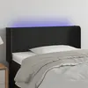 Image de vidaXL Tête de lit à LED Noir 103x16x78/88 cm Velours