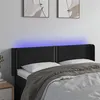 Image de vidaXL Tête de lit à LED Noir 147x16x78/88 cm Velours3123146