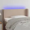 Image de vidaXL Tête de lit à LED Cappuccino 83x16x78/88 cm Similicuir3123173