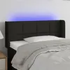 Image de vidaXL Tête de lit à LED Noir 83x16x78/88 cm Tissu