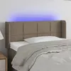 Image de vidaXL Tête de lit à LED Taupe 83x16x78/88 cm Tissu3123214