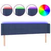 Image de vidaXL TÃªte de lit Ã  LED Bleu 163x16x78/88 cm Tissu