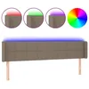 Image de vidaXL TÃªte de lit Ã  LED Taupe 183x16x78/88 cm Tissu