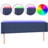 Image de vidaXL Vidaxl Tête De Lit À Led Bleu 183x16x78/88 Cm Tissu