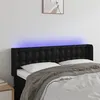 Image de vidaXL Tête de lit à LED Noir 147x16x78/88 cm Similicuir3123326