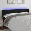 Image de vidaXL Tête de lit à LED Noir 163x16x78/88 cm Similicuir3123332