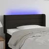 Image de vidaXL Tête de lit à LED Noir 93x16x78/88 cm Tissu