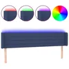 Image de vidaXL TÃªte de lit Ã  LED Bleu 163x16x78/88 cm Tissu
