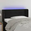 Image de vidaXL Tête de lit à LED Noir 103x16x78/88 cm Velours3123420