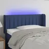 Image de vidaXL Tête de lit à LED Bleu 83x16x78/88 cm Tissu