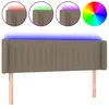 Image de vidaXL TÃªte de lit Ã  LED Taupe 147x16x78/88 cm Tissu