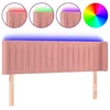 Image de vidaXL TÃªte de lit Ã  LED Rose 147x16x78/88 cm Velours