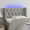 Image de vidaXL Tête de lit à LED Gris clair 83x16x78/88 cm Tissu3123546