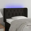 Image de vidaXL Tête de lit à LED Noir 83x16x78/88 cm Tissu