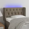 Image de vidaXL Tête de lit à LED Taupe 83x16x78/88 cm Tissu3123550
