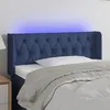 Image de vidaXL Tête de lit à LED Bleu 93x16x78/88 cm Tissu