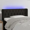 Image de vidaXL Tête de lit à LED Noir 103x16x78/88 cm Tissu