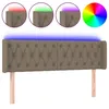 Image de vidaXL TÃªte de lit Ã  LED Taupe 163x16x78/88 cm Tissu