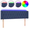 Image de vidaXL TÃªte de lit Ã  LED Bleu 163x16x78/88 cm Tissu