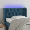 Image de vidaXL TÃªte de lit Ã  LED Bleu foncÃ© 83x16x78/88 cm Velours
