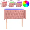 Image de vidaXL TÃªte de lit Ã  LED Rose 103x16x78/88 cm Velours