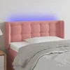 Image de vidaXL TÃªte de lit Ã  LED Rose 93x16x78/88 cm Velours