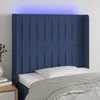 Image de vidaXL TÃªte de lit Ã  LED Bleu 93x16x118/128 cm Tissu